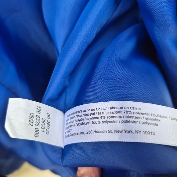 NWT Eloquii Cobalt Blue Tuxedo Blazer Size 22 - Picture 11 of 14